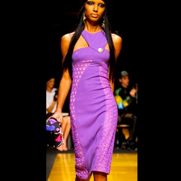 NWT- VERSACE LIMITED ADDITION PURPLE DRESS FOR H&M - Picture 5 of 15